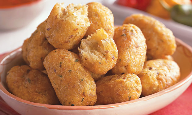 Bolinho de bacalhau com mandioquinha